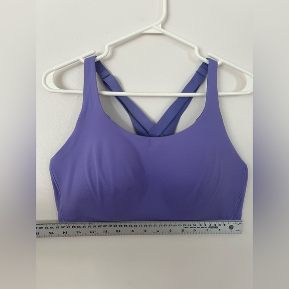 NWOT Lululemon Sports Bra Size 38D Purple Energy Bra High Support - Picture 5 of 8